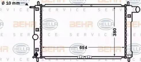 BEHR HELLA Service 8MK 376 767-191 - Radiators, Motora dzesēšanas sistēma autodraugiem.lv