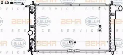 BEHR HELLA Service 8MK 376 767-201 - Radiators, Motora dzesēšanas sistēma autodraugiem.lv