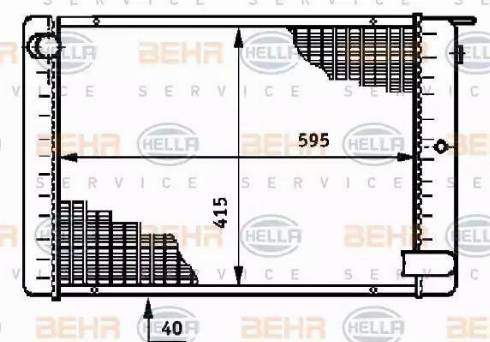 BEHR HELLA Service 8MK 376 709-011 - Radiators, Motora dzesēšanas sistēma autodraugiem.lv