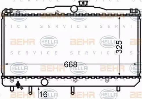 BEHR HELLA Service 8MK 376 704-551 - Radiators, Motora dzesēšanas sistēma autodraugiem.lv