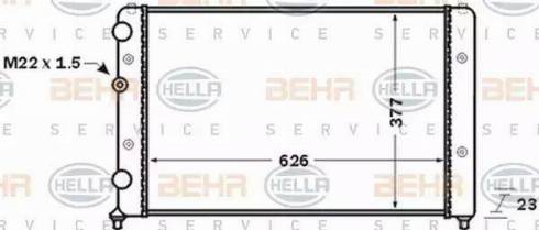 BEHR HELLA Service 8MK 376 704-721 - Radiators, Motora dzesēšanas sistēma autodraugiem.lv