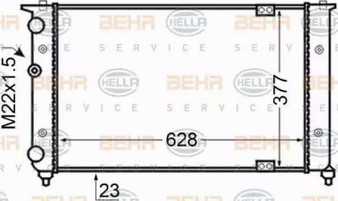BEHR HELLA Service 8MK 376 705-561 - Radiators, Motora dzesēšanas sistēma autodraugiem.lv