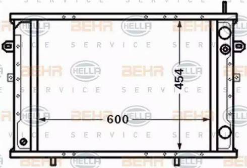 BEHR HELLA Service 8MK 376 705-661 - Radiators, Motora dzesēšanas sistēma autodraugiem.lv