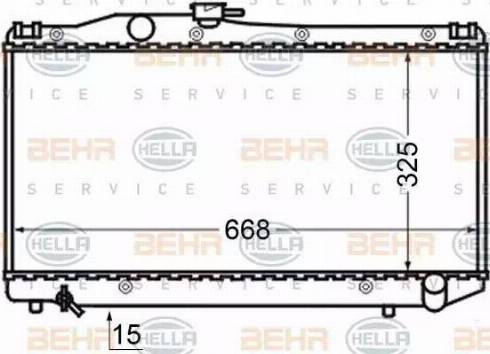 BEHR HELLA Service 8MK 376 705-751 - Radiators, Motora dzesēšanas sistēma autodraugiem.lv