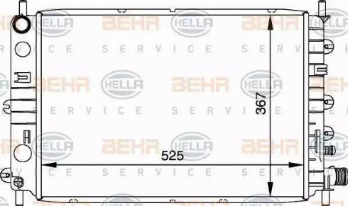BEHR HELLA Service 8MK 376 706-651 - Radiators, Motora dzesēšanas sistēma autodraugiem.lv