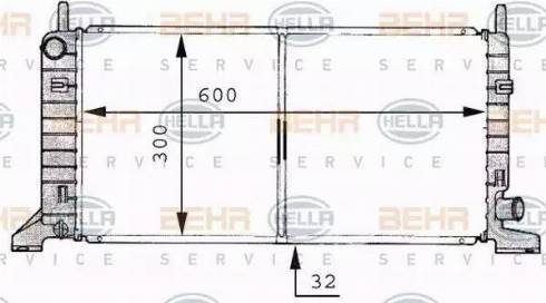 BEHR HELLA Service 8MK 376 706-661 - Radiators, Motora dzesēšanas sistēma autodraugiem.lv