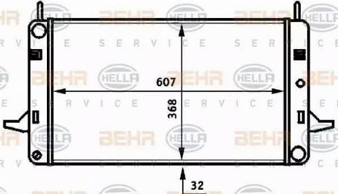 BEHR HELLA Service 8MK 376 706-671 - Radiators, Motora dzesēšanas sistēma autodraugiem.lv