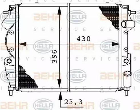 BEHR HELLA Service 8MK 376 706-391 - Radiators, Motora dzesēšanas sistēma autodraugiem.lv