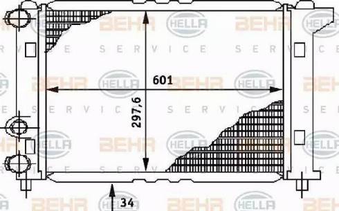 BEHR HELLA Service 8MK 376 706-311 - Radiators, Motora dzesēšanas sistēma autodraugiem.lv