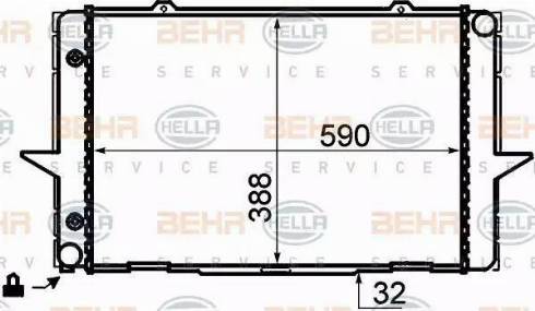 BEHR HELLA Service 8MK 376 706-741 - Radiators, Motora dzesēšanas sistēma autodraugiem.lv