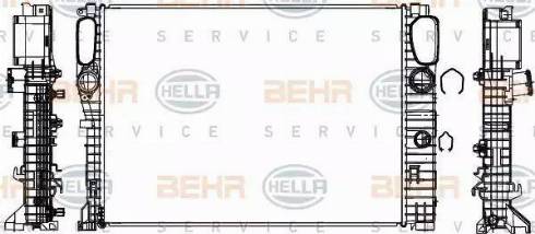 BEHR HELLA Service 8MK 376 700-594 - Radiators, Motora dzesēšanas sistēma autodraugiem.lv