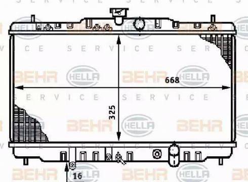 BEHR HELLA Service 8MK 376 708-551 - Radiators, Motora dzesēšanas sistēma autodraugiem.lv