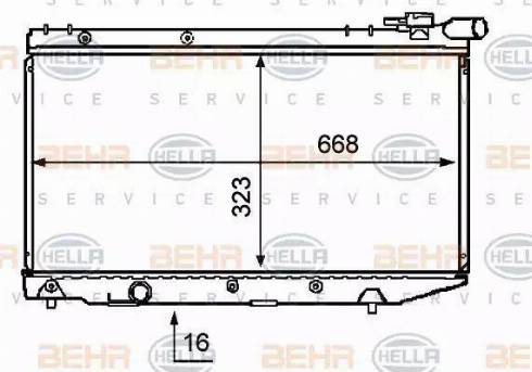 BEHR HELLA Service 8MK 376 708-041 - Radiators, Motora dzesēšanas sistēma autodraugiem.lv