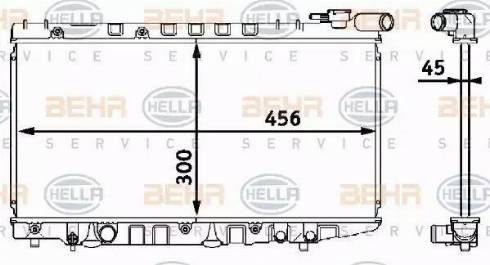 BEHR HELLA Service 8MK 376 708-351 - Radiators, Motora dzesēšanas sistēma autodraugiem.lv