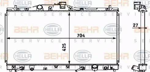 BEHR HELLA Service 8MK 376 708-371 - Radiators, Motora dzesēšanas sistēma autodraugiem.lv