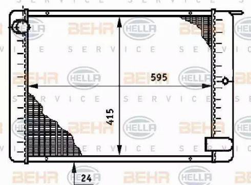 BEHR HELLA Service 8MK 376 708-791 - Radiators, Motora dzesēšanas sistēma autodraugiem.lv