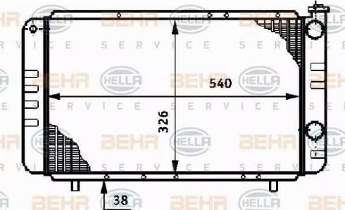 BEHR HELLA Service 8MK 376 708-701 - Radiators, Motora dzesēšanas sistēma autodraugiem.lv