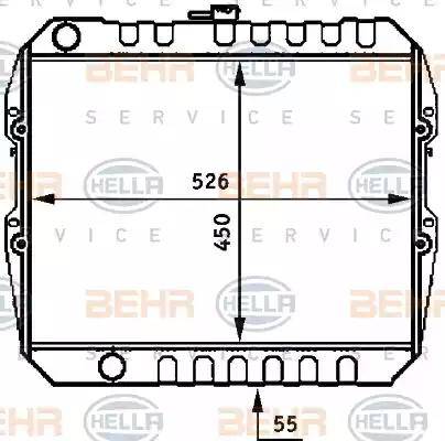 BEHR HELLA Service 8MK 376 707-691 - Radiators, Motora dzesēšanas sistēma autodraugiem.lv