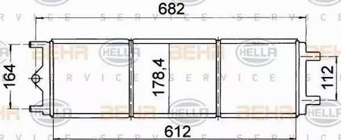 BEHR HELLA Service 8MK 376 707-221 - Radiators, Motora dzesēšanas sistēma autodraugiem.lv