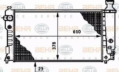 BEHR HELLA Service 8MK 376 719-601 - Radiators, Motora dzesēšanas sistēma autodraugiem.lv