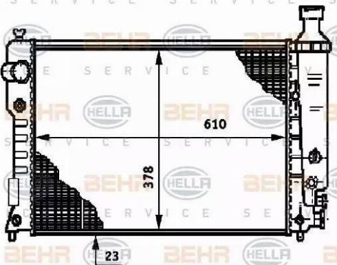 BEHR HELLA Service 8MK 376 719-611 - Radiators, Motora dzesēšanas sistēma autodraugiem.lv