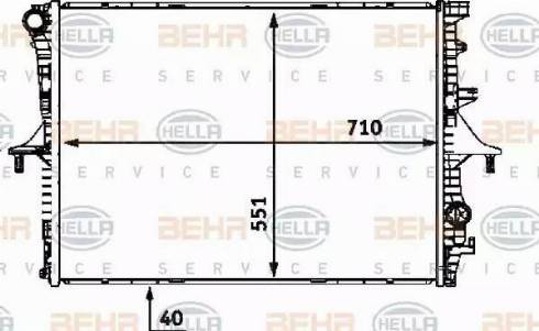 BEHR HELLA Service 8MK 376 719-004 - Radiators, Motora dzesēšanas sistēma autodraugiem.lv