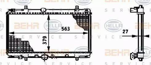 BEHR HELLA Service 8MK 376 719-291 - Radiators, Motora dzesēšanas sistēma autodraugiem.lv