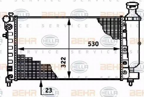 BEHR HELLA Service 8MK 376 719-791 - Radiators, Motora dzesēšanas sistēma autodraugiem.lv