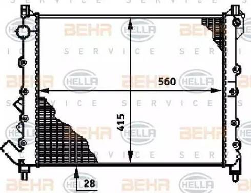 BEHR HELLA Service 8MK 376 719-761 - Radiators, Motora dzesēšanas sistēma autodraugiem.lv