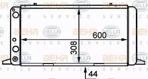 BEHR HELLA Service 8MK 376 714-471 - Radiators, Motora dzesēšanas sistēma autodraugiem.lv