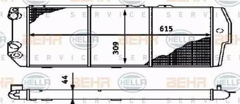 BEHR HELLA Service 8MK 376 714-581 - Radiators, Motora dzesēšanas sistēma autodraugiem.lv