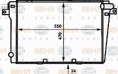 BEHR HELLA Service 8MK 376 714-021 - Radiators, Motora dzesēšanas sistēma autodraugiem.lv