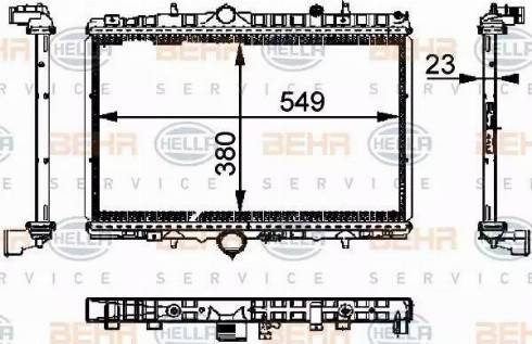 BEHR HELLA Service 8MK 376 714-394 - Radiators, Motora dzesēšanas sistēma autodraugiem.lv