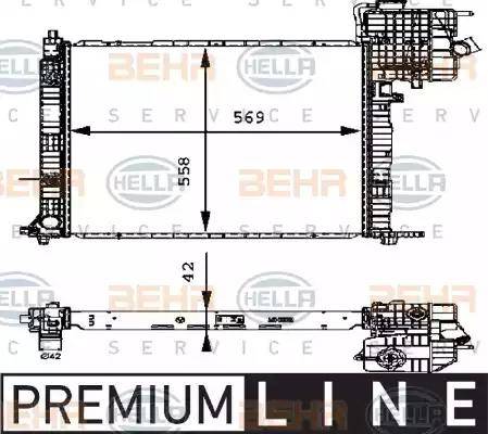 BEHR HELLA Service 8MK 376 714-311 - Radiators, Motora dzesēšanas sistēma autodraugiem.lv