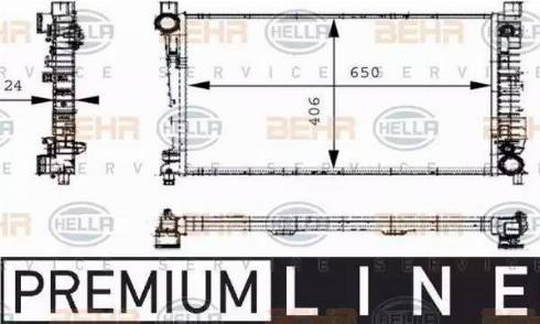 BEHR HELLA Service 8MK 376 714-331 - Radiators, Motora dzesēšanas sistēma autodraugiem.lv