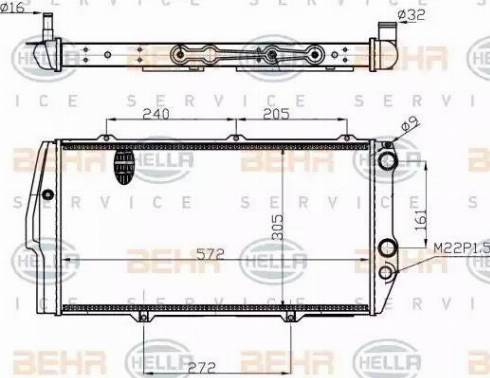 BEHR HELLA Service 8MK 376 714-701 - Radiators, Motora dzesēšanas sistēma autodraugiem.lv