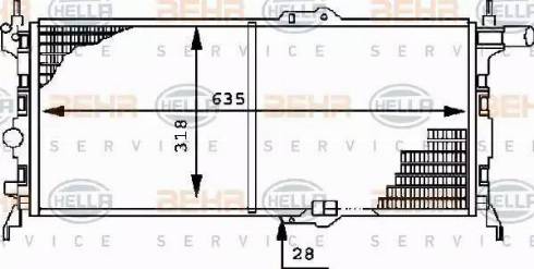 BEHR HELLA Service 8MK 376 715-691 - Radiators, Motora dzesēšanas sistēma autodraugiem.lv