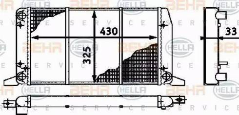 BEHR HELLA Service 8MK 376 715-071 - Radiators, Motora dzesēšanas sistēma autodraugiem.lv