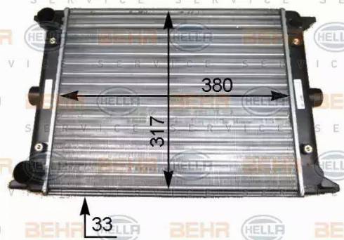 BEHR HELLA Service 8MK 376 715-211 - Radiators, Motora dzesēšanas sistēma autodraugiem.lv