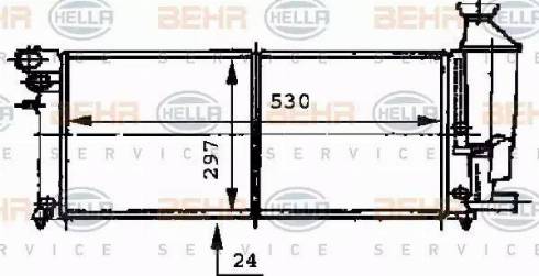 BEHR HELLA Service 8MK 376 716-471 - Radiators, Motora dzesēšanas sistēma autodraugiem.lv