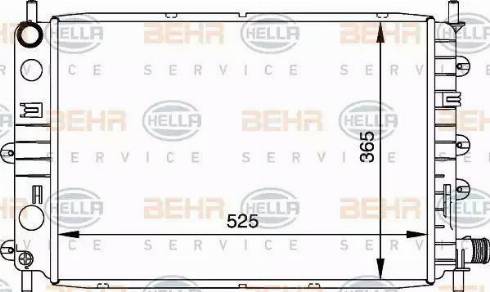 BEHR HELLA Service 8MK 376 716-041 - Radiators, Motora dzesēšanas sistēma autodraugiem.lv