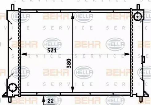 BEHR HELLA Service 8MK 376 716-361 - Radiators, Motora dzesēšanas sistēma autodraugiem.lv