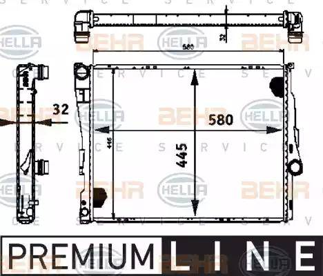 BEHR HELLA Service 8MK 376 716-261 - Radiators, Motora dzesēšanas sistēma autodraugiem.lv