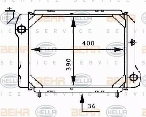 BEHR HELLA Service 8MK 376 716-201 - Radiators, Motora dzesēšanas sistēma autodraugiem.lv