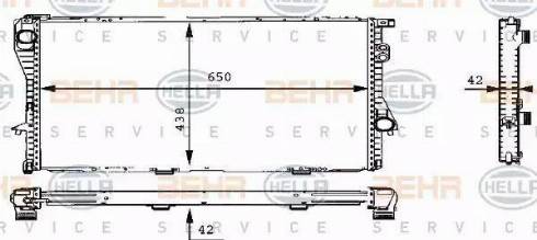 BEHR HELLA Service 8MK 376 710-301 - Radiators, Motora dzesēšanas sistēma autodraugiem.lv