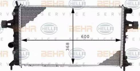 BEHR HELLA Service 8MK 376 710-334 - Radiators, Motora dzesēšanas sistēma autodraugiem.lv