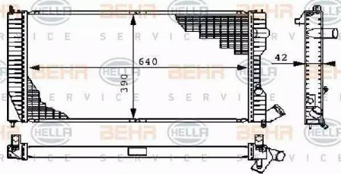 BEHR HELLA Service 8MK 376 711-681 - Radiators, Motora dzesēšanas sistēma autodraugiem.lv