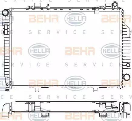 BEHR HELLA Service 8MK 376 711-204 - Radiators, Motora dzesēšanas sistēma autodraugiem.lv