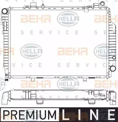 BEHR HELLA Service 8MK 376 711-201 - Radiators, Motora dzesēšanas sistēma autodraugiem.lv