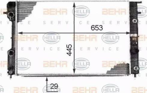 BEHR HELLA Service 8MK 376 718-661 - Radiators, Motora dzesēšanas sistēma autodraugiem.lv